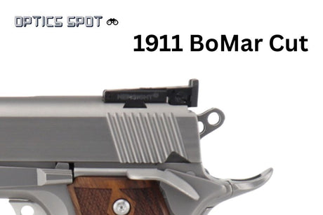 1911 [BoMar Cut] adjustable rear sight | fiber optic - Ubitzu