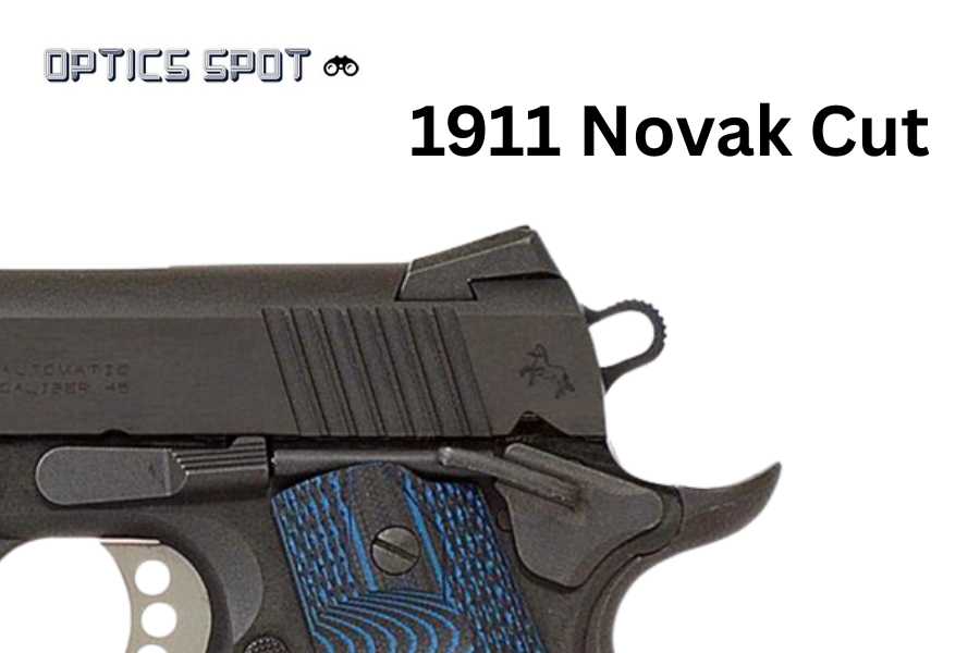 1911 [Novak Cut] adjustable rear sight | white dots - Ubitzu