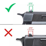 Browning Hi-Power Vigilante verstellbare Kimme | blank - Ubitzu