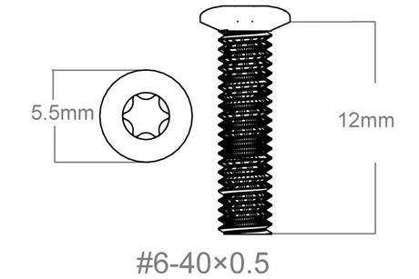 Schraubensatz 3Stk. | 6-40x0.5’’ [T10] - Ubitzu