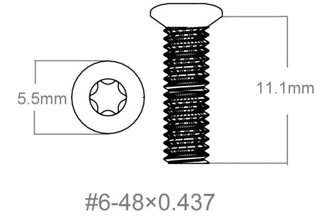 Schraubensatz 3 Stk. | 6-48x0.437’’ [T10] - Ubitzu
