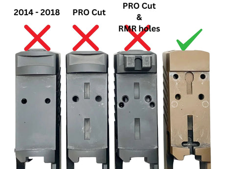 Sig P320 [models with removable rear sight] Optics Ready plate | Trijicon RMR footprint - Ubitzu