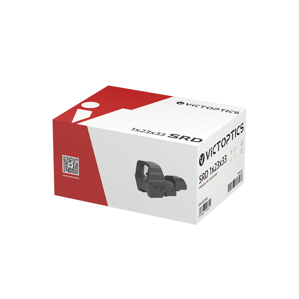 VictOptics SRD 1x23x33 Four-Reticle red dot sight - Ubitzu