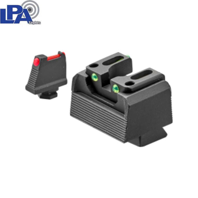 Walther PDP semi-adjustable co-witness sights | fiber optic - Ubitzu